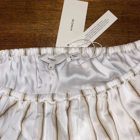 NWT Vince Striped Asymmetrical Skirt - Picture 5 of 6